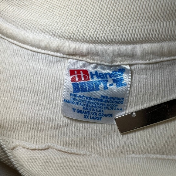 VTG Fishing Humor Angler T-Shirt XXL Mens Outdoors Gorpcore Hanes 1993 Gray USA - Picture 4 of 9